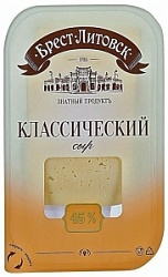 Сыр Брест Литовский 150г Классический 45% нарезка