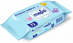 Салфетки Мепси 72шт влажные детские
